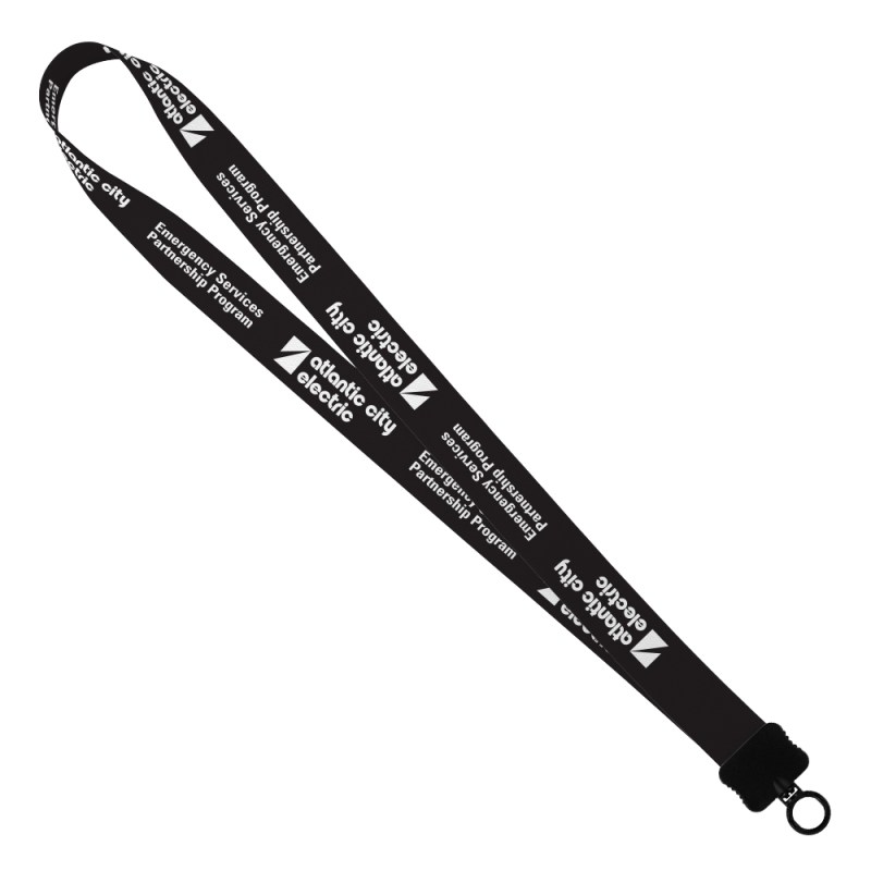 1" Dye-Sublimated Stretchy Elastic Lanyard with Plastic Clamshell and Plastic O-Ring 1 1" Dye-Sublimated Stretchy Elastic Lanyard with Plastic Clamshell and Plastic O-Ring 1