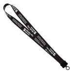 1" Dye-Sublimated Stretchy Elastic Lanyard with Plastic Clamshell and Plastic O-Ring 1 1" Dye-Sublimated Stretchy Elastic Lanyard with Plastic Clamshell and Plastic O-Ring 1