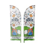 IMPORT 10' Single-Sided Feather Flag with Ground Spike 3 IMPORT 10' Single-Sided Feather Flag with Ground Spike 3