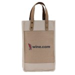 Sonoma Cotton Jute Wine Cooler Bag 1 Sonoma Cotton Jute Wine Cooler Bag 1