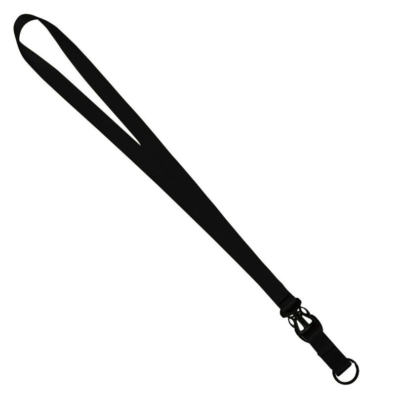 3/4" Multi color (Top and bottom) Nylon Lanyard with Plastic Slide Buckle R 1 3/4" Multi color (Top and bottom) Nylon Lanyard with Plastic Slide Buckle R 1
