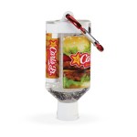 1.9 oz Duo Bottle Sanitizer + SPF 15 Lip Balm + Carabiner 1 1.9 oz Duo Bottle Sanitizer + SPF 15 Lip Balm + Carabiner 1