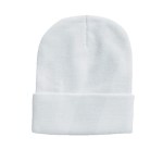 Sportsman SP12 12" Knit Beanie - White Blank Sportsman SP12 12" Knit Beanie - White Blank