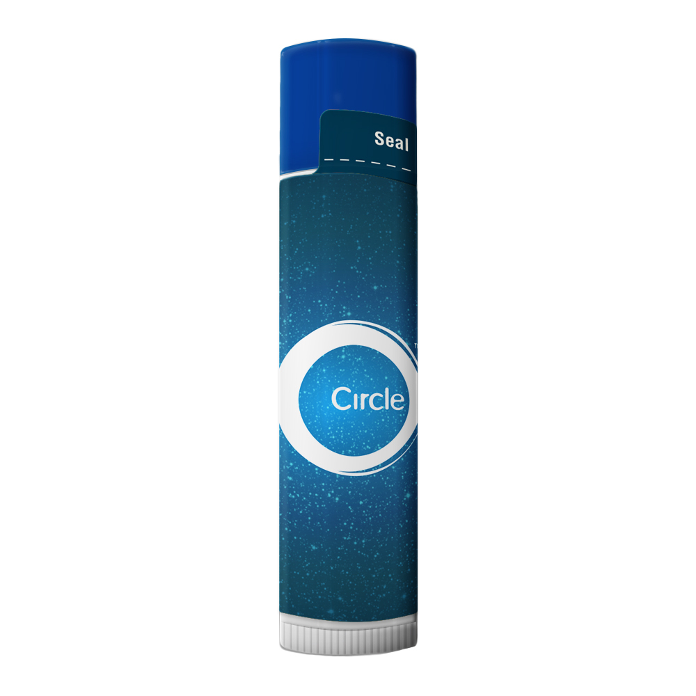 SPF 15 Lip Balm in White Tube with Colored Cap 1