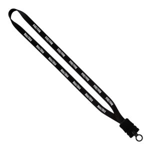 1/2" Smooth Nylon Lanyard with Snap-Buckle Release & O-Ring 1 1/2" Smooth Nylon Lanyard with Snap-Buckle Release & O-Ring 1