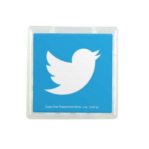 Peppermint Flavored Mints in 1 3/4" x 1 3/4" Square Dispenser 1 Peppermint Flavored Mints in 1 3/4" x 1 3/4" Square Dispenser 1