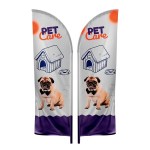IMPORT 12%27 Double-Sided Feather Flag with Ground Spike 1 IMPORT 12%27 Double-Sided Feather Flag with Ground Spike 1