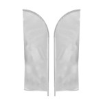 IMPORT 12' Double-Sided Feather Flag with Ground Spike 2 IMPORT 12' Double-Sided Feather Flag with Ground Spike 2