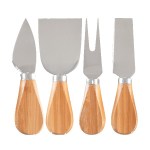 4- Piece Bamboo Cheese Tool Set 2 4- Piece Bamboo Cheese Tool Set 2