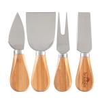 4- Piece Bamboo Cheese Tool Set 3 4- Piece Bamboo Cheese Tool Set 3