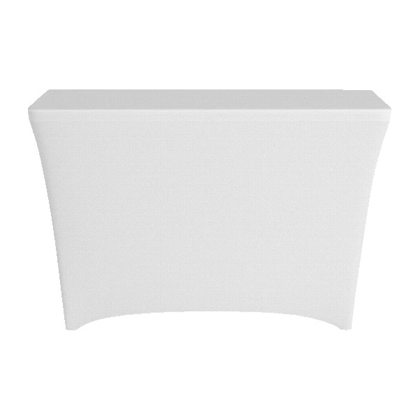 4' Stretch Open-Back Full Color Table Throw 1