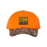 Outdoor Cap 202is Blaze Crown Camo Visor Cap - Blaze/mossy Oak Country Outdoor Cap 202is Blaze Crown Camo Visor Cap - Blaze/mossy Oak Country