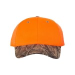 Outdoor Cap 202is Blaze Crown Camo Visor Cap - Blaze/mossy Oak Country Blank Outdoor Cap 202is Blaze Crown Camo Visor Cap - Blaze/mossy Oak Country Blank