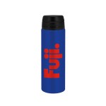 FastFlow Recycled Aluminum Bottle with Flip Lid - Blue Screen Print FastFlow Recycled Aluminum Bottle with Flip Lid - Blue Screen Print