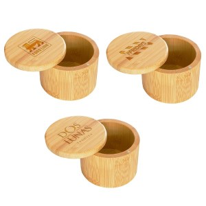 6 oz Round Salt Bamboo Box 1 6 oz Round Salt Bamboo Box 1