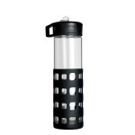 Sip-N-Go Glass Water Bottle - 20 Oz. - Blue Blank Sip-N-Go Glass Water Bottle - 20 Oz. - Blue Blank