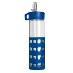 Sip-N-Go Glass Water Bottle - 20 Oz. - Blue Blank Sip-N-Go Glass Water Bottle - 20 Oz. - Blue Blank