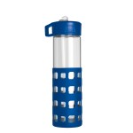 Sip-N-Go Glass Water Bottle - 20 Oz. - Red Blank Sip-N-Go Glass Water Bottle - 20 Oz. - Red Blank