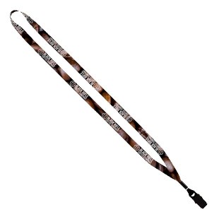 1/2" Dye-Sublimated Lanyard with Metal Crimp and Bulldog Clip 1 1/2" Dye-Sublimated Lanyard with Metal Crimp and Bulldog Clip 1