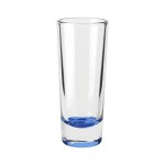 Jolt 2 oz Double Shooter Shot Glass with Color Bottom - Blue Blank Jolt 2 oz Double Shooter Shot Glass with Color Bottom - Blue Blank