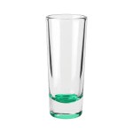 Jolt 2 oz Double Shooter Shot Glass with Color Bottom - Green Blank Jolt 2 oz Double Shooter Shot Glass with Color Bottom - Green Blank