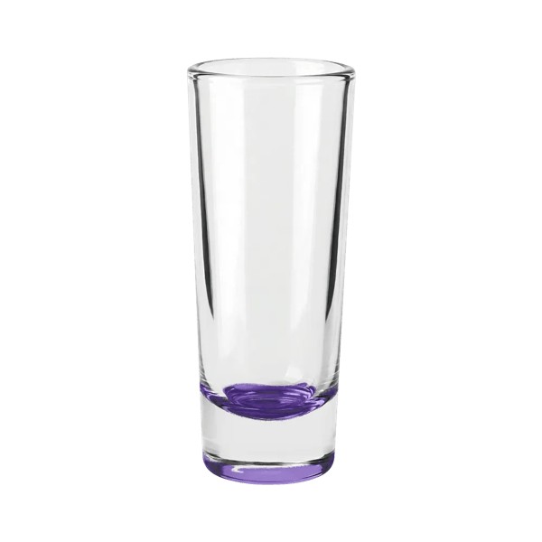 Jolt 2 oz Double Shooter Shot Glass with Color Bottom 1
