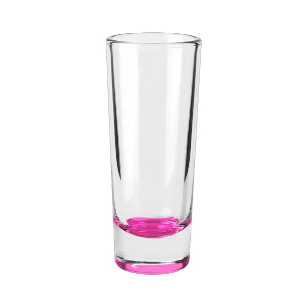 Jolt 2 oz Double Shooter Shot Glass with Color Bottom 1
