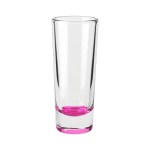 Jolt 2 oz Double Shooter Shot Glass with Color Bottom - Pink Blank Jolt 2 oz Double Shooter Shot Glass with Color Bottom - Pink Blank