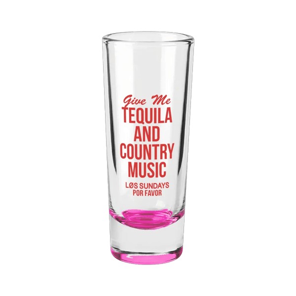 Jolt 2 oz Double Shooter Shot Glass with Color Bottom 1
