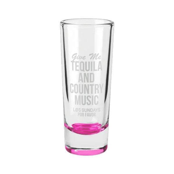 Jolt 2 oz Double Shooter Shot Glass with Color Bottom 1