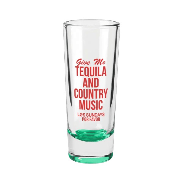 Jolt 2 oz Double Shooter Shot Glass with Color Bottom 1