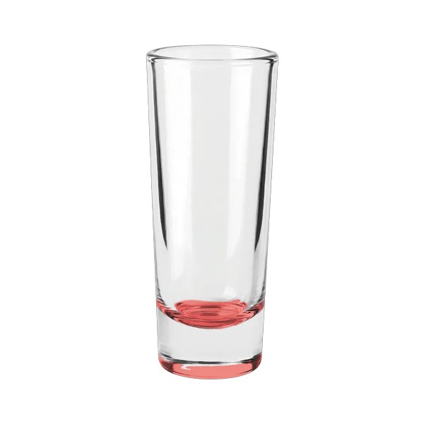 Jolt 2 oz Double Shooter Shot Glass with Color Bottom 1
