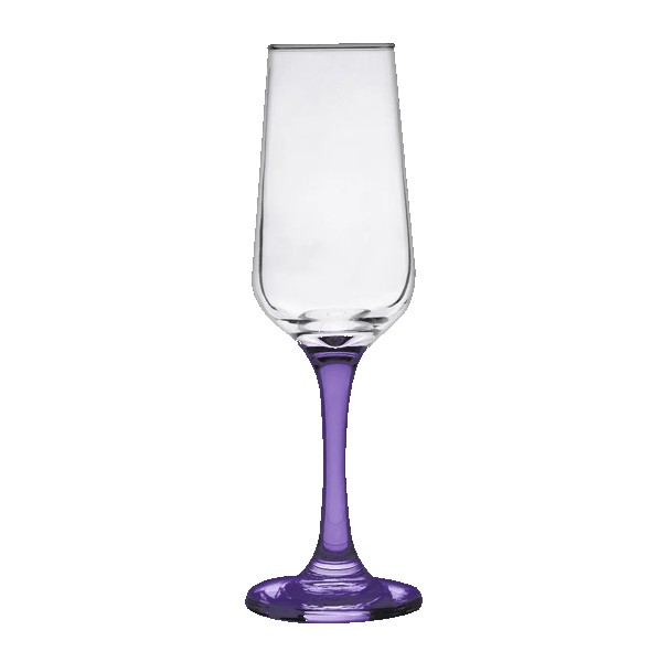 TOSCANA 6.5 Oz Champagne Glass with Color Bottom 1