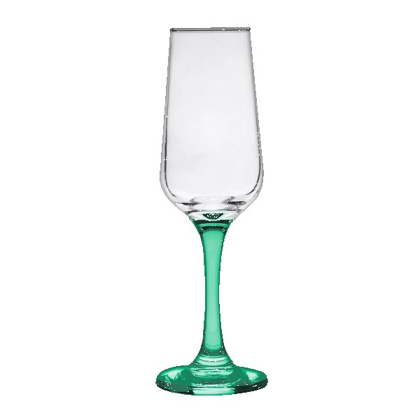 TOSCANA 6.5 Oz Champagne Glass with Color Bottom 1