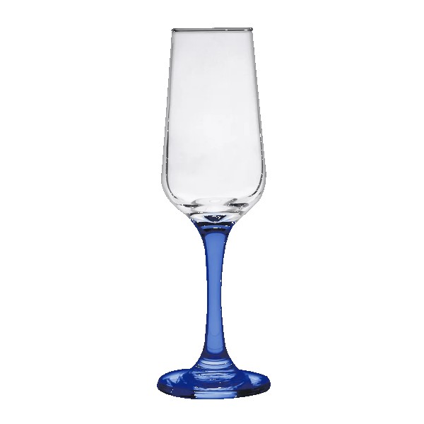 TOSCANA 6.5 Oz Champagne Glass with Color Bottom 1