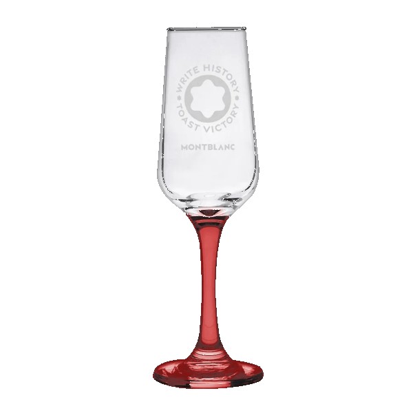 TOSCANA 6.5 Oz Champagne Glass with Color Bottom 1