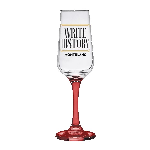 TOSCANA 6.5 Oz Champagne Glass with Color Bottom 1
