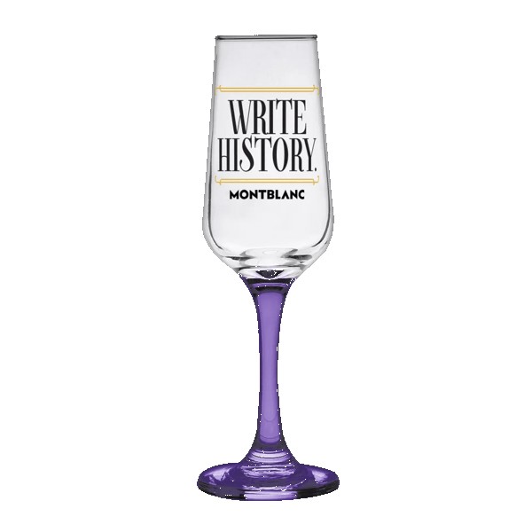 TOSCANA 6.5 Oz Champagne Glass with Color Bottom 1