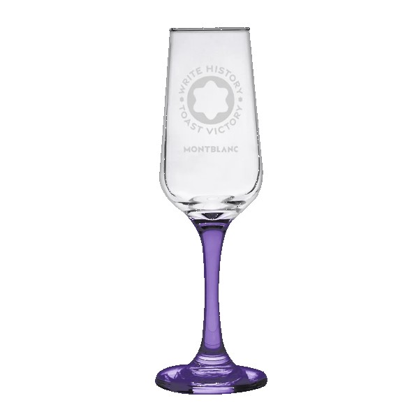 TOSCANA 6.5 Oz Champagne Glass with Color Bottom 1