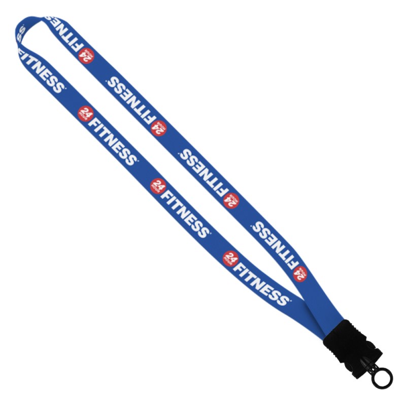 3/4" Dye-Sublimated Stretchy Elastic Lanyard with Plastic Snap-Buckle Release 1 3/4" Dye-Sublimated Stretchy Elastic Lanyard with Plastic Snap-Buckle Release 1