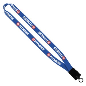 3/4" Dye-Sublimated Stretchy Elastic Lanyard with Plastic Snap-Buckle Release 1 3/4" Dye-Sublimated Stretchy Elastic Lanyard with Plastic Snap-Buckle Release 1