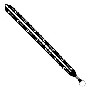 IMPORT Rush 1/2" Polyester Lanyard with Silver Crimp & Split-Ring 1 IMPORT Rush 1/2" Polyester Lanyard with Silver Crimp & Split-Ring 1