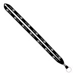 IMPORT Rush 1/2" Polyester Lanyard with Silver Crimp & Split-Ring - Turquoise Blank IMPORT Rush 1/2" Polyester Lanyard with Silver Crimp & Split-Ring - Turquoise Blank