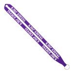 IMPORT Rush 5/8" Polyester Lanyard with Sewn Silver Metal Split-Ring 1 IMPORT Rush 5/8" Polyester Lanyard with Sewn Silver Metal Split-Ring 1
