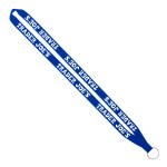 IMPORT Rush 5/8" Polyester Lanyard with Sewn Silver Metal Split-Ring - Blank IMPORT Rush 5/8" Polyester Lanyard with Sewn Silver Metal Split-Ring - Blank