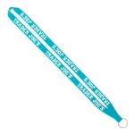 IMPORT Rush 5/8" Polyester Lanyard with Sewn Silver Metal Split-Ring - Black Blank IMPORT Rush 5/8" Polyester Lanyard with Sewn Silver Metal Split-Ring - Black Blank
