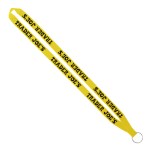 IMPORT Rush 5/8" Polyester Lanyard with Sewn Silver Metal Split-Ring - Black IMPORT Rush 5/8" Polyester Lanyard with Sewn Silver Metal Split-Ring - Black