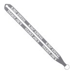 IMPORT Rush 5/8" Polyester Lanyard with Sewn Silver Metal Split-Ring - Cool Gray 8C IMPORT Rush 5/8" Polyester Lanyard with Sewn Silver Metal Split-Ring - Cool Gray 8C