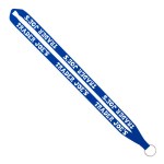 IMPORT Rush 5/8" Polyester Lanyard with Sewn Silver Metal Split-Ring - Royal Blue IMPORT Rush 5/8" Polyester Lanyard with Sewn Silver Metal Split-Ring - Royal Blue