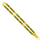IMPORT Rush 5/8" Polyester Lanyard with Sewn Silver Metal Split-Ring - Yellow IMPORT Rush 5/8" Polyester Lanyard with Sewn Silver Metal Split-Ring - Yellow
